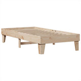 Bookcase Bed without Mattress 90x200cm Solid Wood Pine 3324547