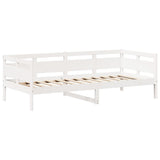 Day Bed and Bench Set with Roof without Mattress White 80x200 cm 3282297