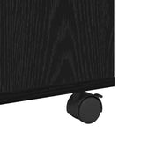 Coffee Table Black Oak 75 x 75 x 38 cm Engineered Wood 875482