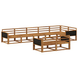 Outdoor Sofa Set 8 pcs Natural Solid Acacia Wood 3382652