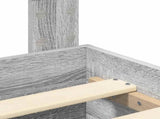 Bed Frame with Drawer Grey Sonoma 150 x 200 cm Engineered Wood 3411294