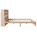 Bookcase Bed without Mattress 180x200cm Super King Solid Wood Pine 3322399