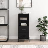 Sideboard Black 34.5x34x90 cm Engineered Wood 828677