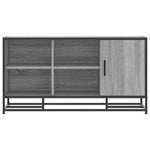 ZNTS Shoe Bench Grey Sonoma 100x40x53.5 cm Engineered Wood and Metal 849217