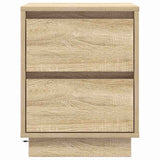 Bedside Cabinet with Drawer 2 pcs Sonoma Oak 39 x 34.5 x 50 cm 869615