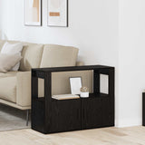 Sideboard Black oak 80 x 30 x 60 cm Engineered wood 881092