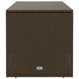 Outdoor Cushion Box Brown 100x55x55.5 cm Poly Rattan 4104142