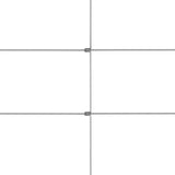 ZNTS Garden Fence Galvanised Steel 50 m 150 cm Silver 149505