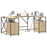 Desk with Drawer Sonoma Oak 182 x 101 x 87.5 cm Engineered Wood 3376137