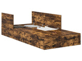 Storage Bed Frame Smoked Oak 80 x 200 cm Engineered Wood 3335337