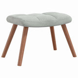 Rocking Chair with Footstool Light Grey 78 x 61 x 98 cm Velvet 42022453