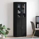 Highboard FLORIN Black 60 x 35 x 182 cm Engineered Wood 3397915