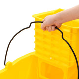 Mop Bucket with Wringer and Wheels Yellow 36 L Polypropylene 154461