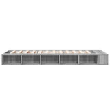 Bed Frame without Mattress Grey Sonoma 75x190 cm Small Single 3280536