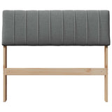 Upholstered Headboard Dark Grey 90 cm Solid Pine Wood 879250