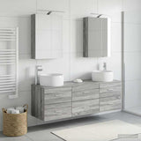 Bathroom Furniture Set 5 pcs Grey Sonoma 3406996