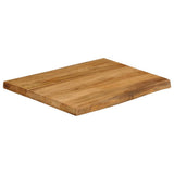 Table Top 60x60x3.8 cm Live Edge Solid Wood Mango 370786