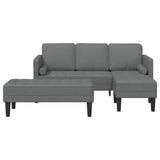 Sofa Set 2 pcs Dark grey 173 x 131 x 67 cm Fabric 3329253