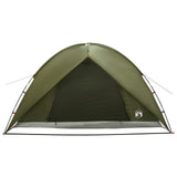 Camping Tent with Rainfly Water-resistant Dome Olive Green 42029005