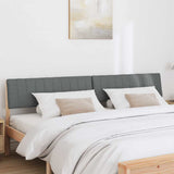 Upholstered Headboard Dark Grey 200 cm Solid Pine Wood 879210