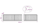 Gabion with 3.5 mm Wire and 5x5 cm Mesh 800x30x50 cm 3462226