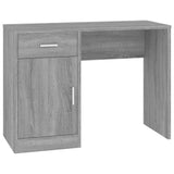 Desk with Drawer&Cabinet Grey Sonoma 100x40x73 cm Engineered Wood 342657