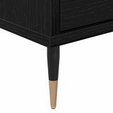 TV Cabinet Black Oak 150 x 30 x 45 cm Engineered Wood 869075