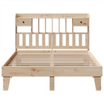 Bed Frame without Mattress 140x190 cm Solid Wood Pine 3308855