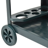 Beverage Cart Green 69x53x72 cm Plastic 48812