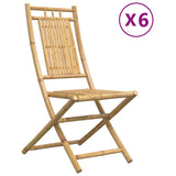 Folding Garden Chairs 6 pcs 46x66x99 cm Bamboo 3278512