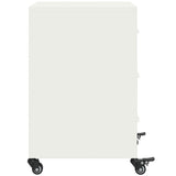 Bedside Cabinet White 36x39x59 cm Steel 846733