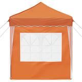 Pop-up Party Tent 195 x 195 x 245 cm Orange Oxford Fabric 42019734