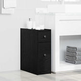 Bathroom Furniture Set Wall-mounted Black Oak 80 x 18 x 60 cm 871643