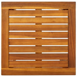 Sun Lounger Light brown Acacia wood Large Multi-Position Backrest 41746