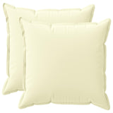 Throw Pillow 2 pcs HOUTEN Cream 80 x 80 cm Polyester 936642