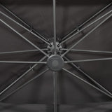 Cantilever Garden Parasol with Double Top Anthracite 400x300 cm 312373