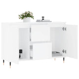 Sideboard White 101.5x35x70 cm Engineered Wood 827196