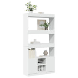Highboard White 92x33x180 cm Engineered Wood 3309618