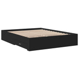 Bed Frame with Drawers without Mattress Black 150x200 cm King Size 3280378
