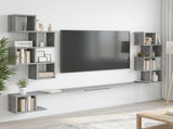 Wall-Mounted TV Shelf Grey Sonoma 200 x 15 x 94 cm 8012305