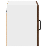 Wall Glass Cabinet LUCCA Brown Oak 40 x 31 x 40 cm 884848