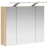 Bathroom Mirror Cabinet Sonoma Oak 60 x 14.5 x 50 cm 889081
