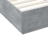 Bed Frame Concrete Grey 80 x 200 cm Engineered Wood 3429658