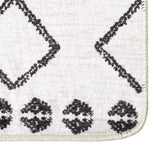 Rug Washable 160x230 cm Black and White 337973