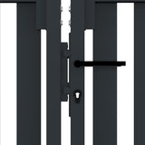 Double Door Fence Gate Steel 300x100 cm Anthracite 146351