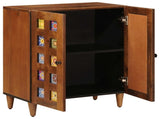 Sideboard Walnut 60 x 33 x 75 cm Solid Mango Wood 4018226