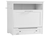 Pet Feeder Station, Dog, Cat Storage Container, with Raised Bowls, Hanger, Cabinet - White T3398P349786