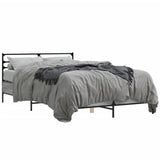 Bed Frame without Mattress Grey Sonoma 120x190 cm Small Double 3280070