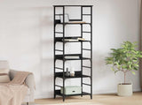 Bookshelf Black Oak 50x33x188.5cm Engineered Wood 882759