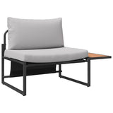 Outdoor Steel Seating 2 pcs Light grey Steel 42004138